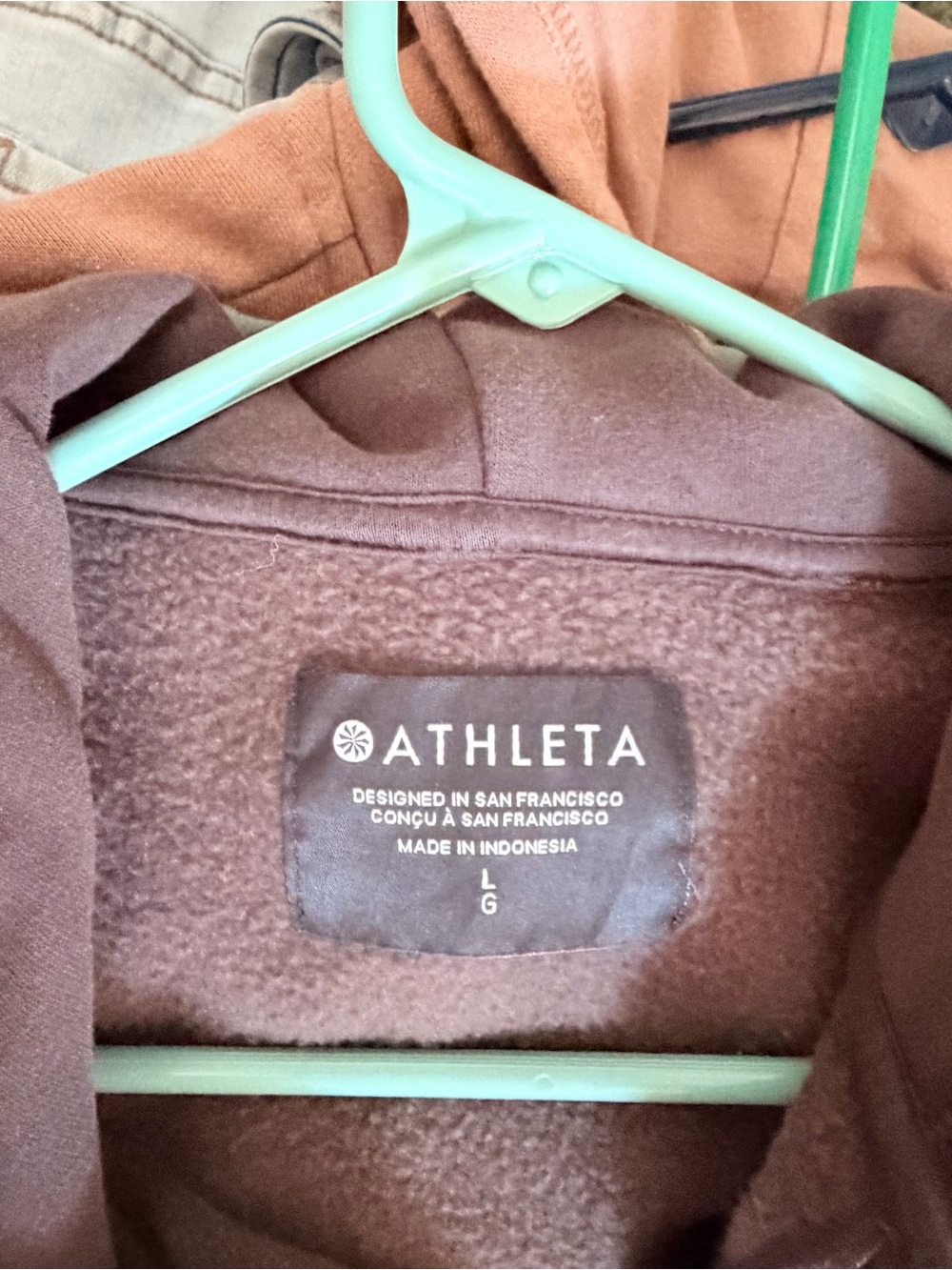 Athleta Chocolate Brown Teddy Jacket